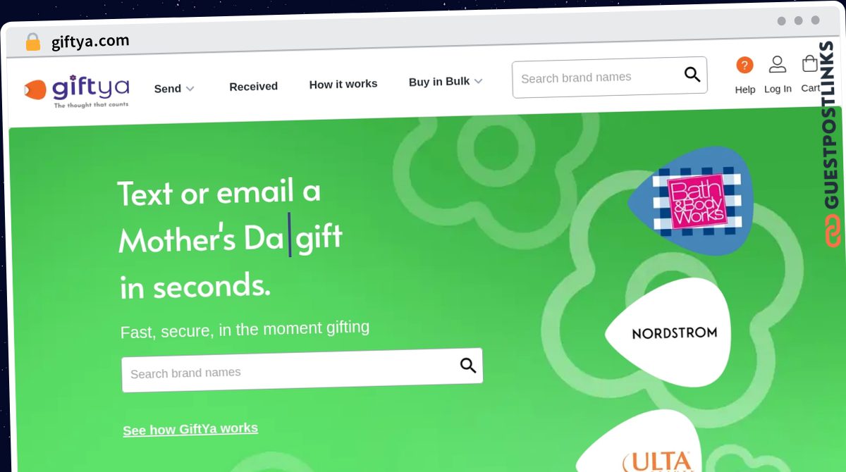 Publish Guest Post on giftya.com