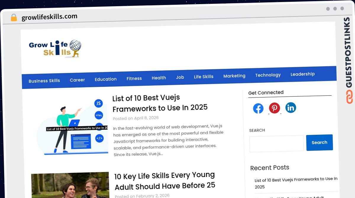 Publish Guest Post on growlifeskills.com