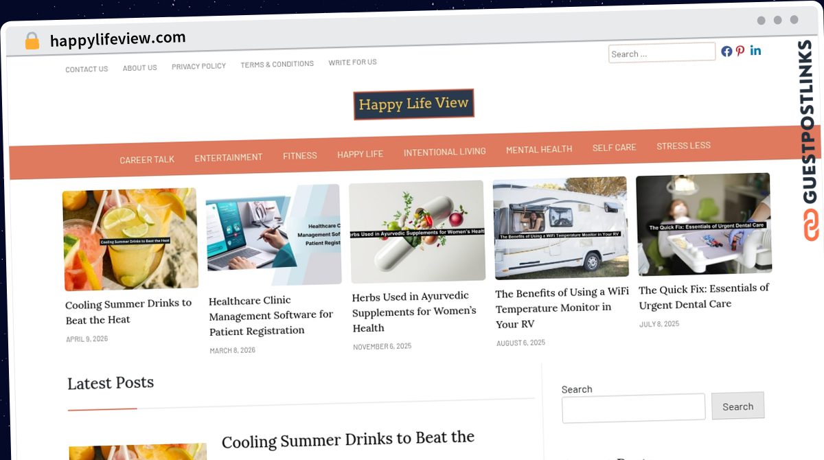 Publish Guest Post on happylifeview.com