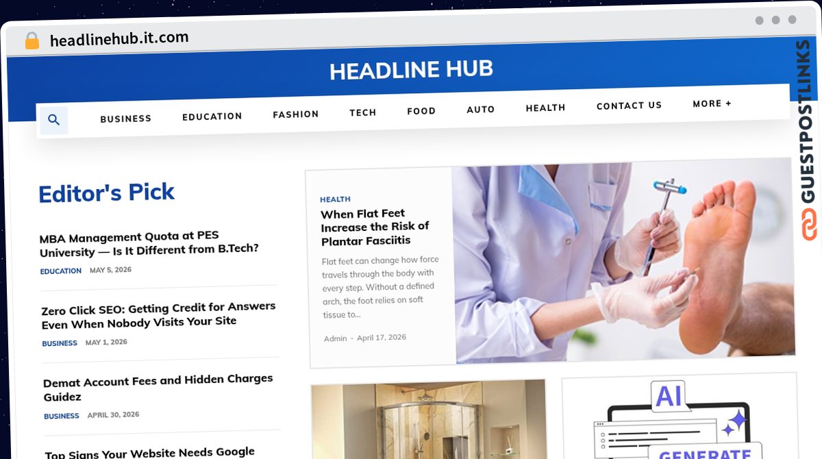 Publish Guest Post on headlinehub.it.com