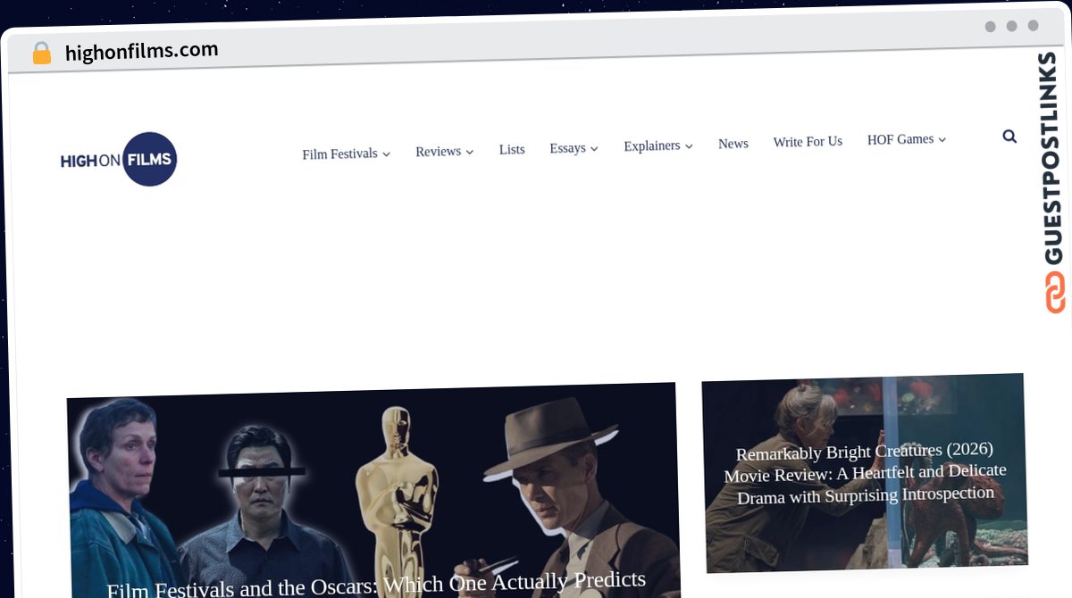 Publish Guest Post on highonfilms.com
