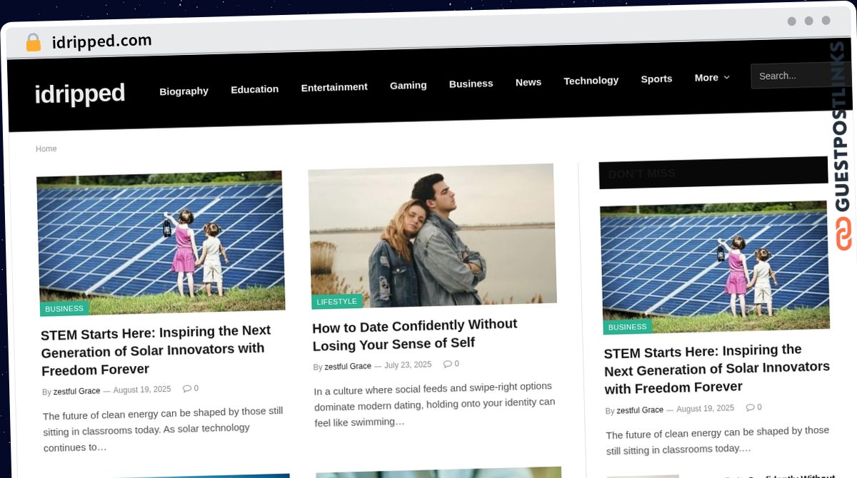 Publish Guest Post on idripped.com
