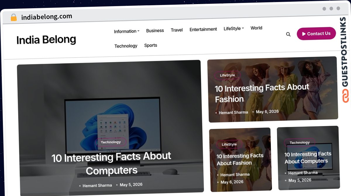 Publish Guest Post on indiabelong.com
