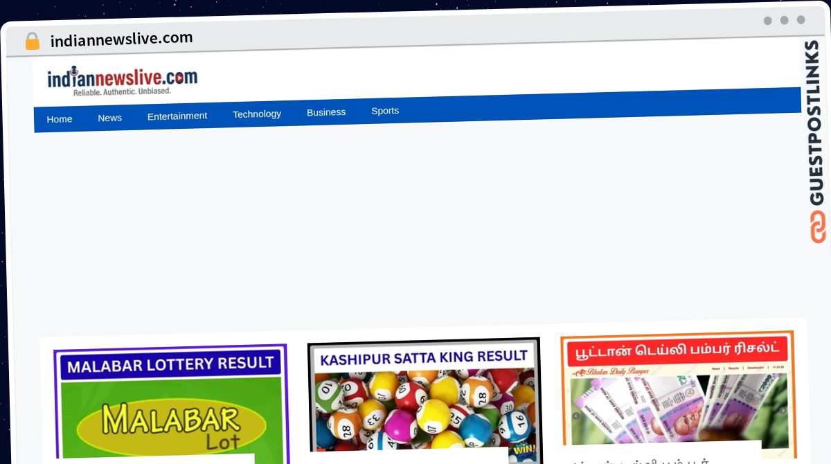 Publish Guest Post on indiannewslive.com
