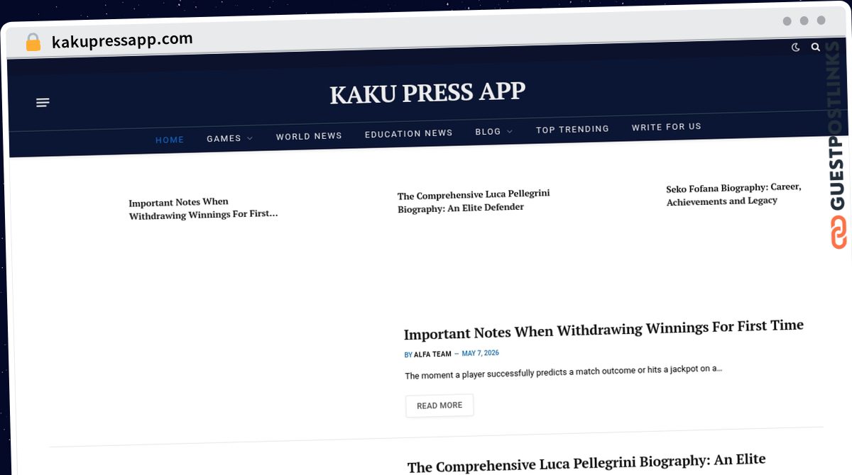 Publish Guest Post on kakupressapp.com