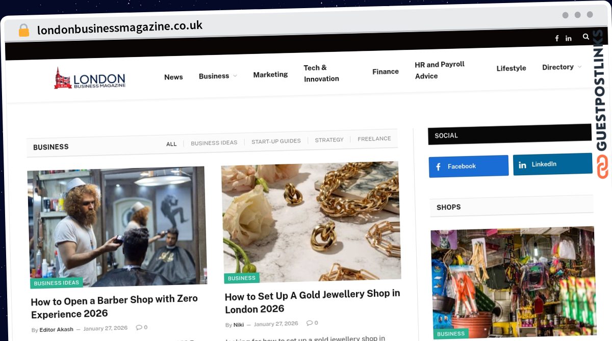 Publish Guest Post on londonbusinessmagazine.co.uk