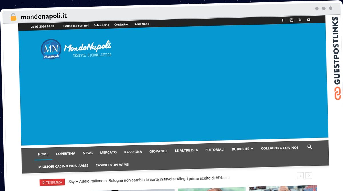 Publish Guest Post on mondonapoli.it
