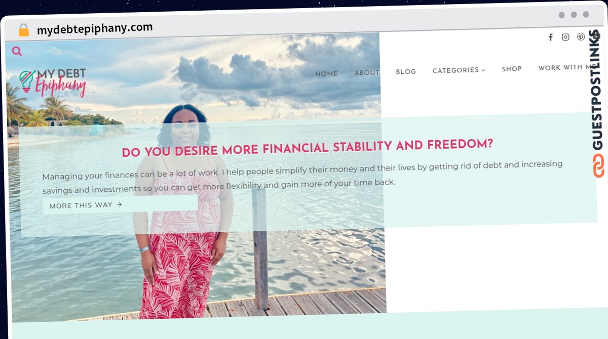 Publish Guest Post on mydebtepiphany.com