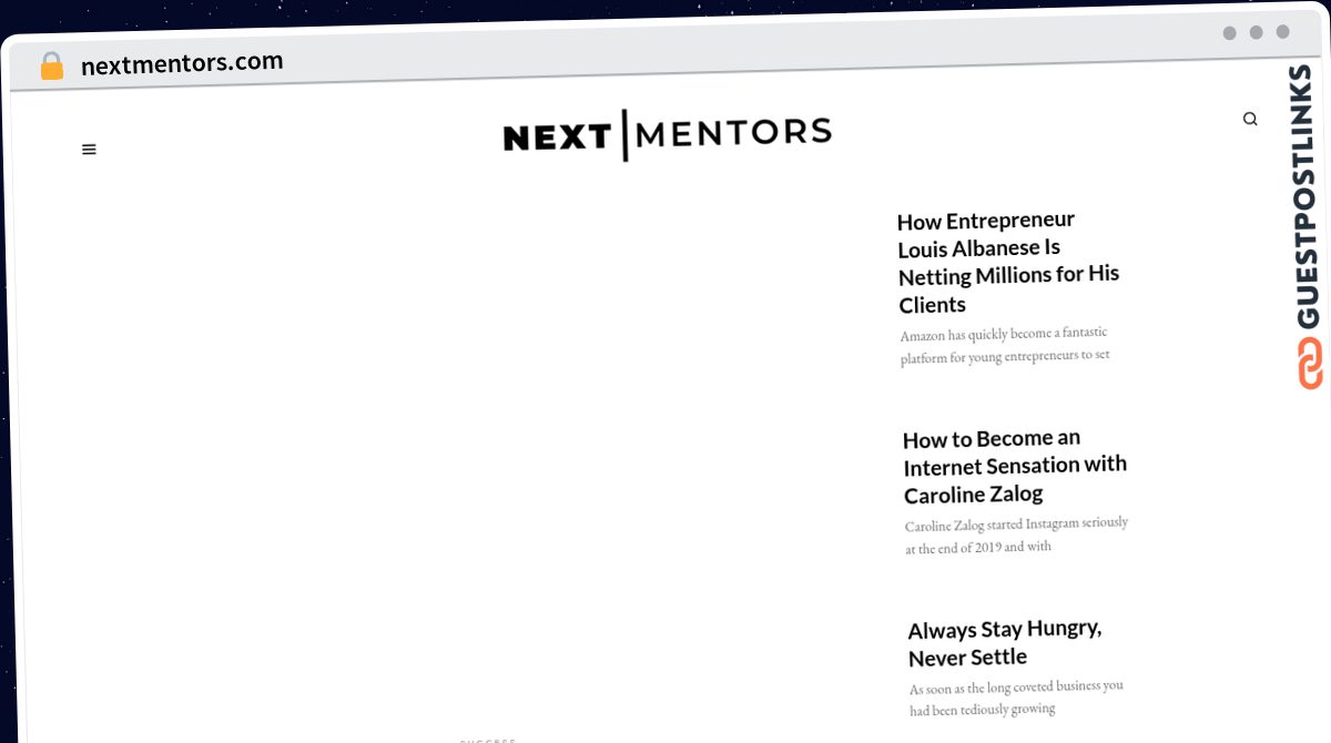 Publish Guest Post on nextmentors.com