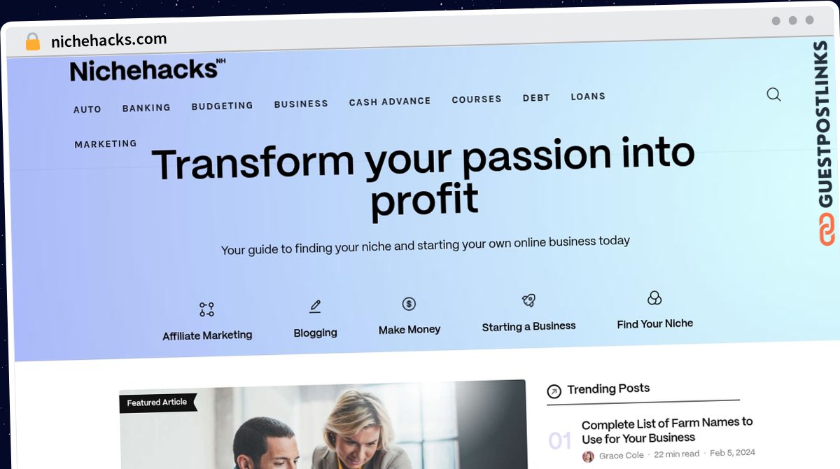 Publish Guest Post on nichehacks.com