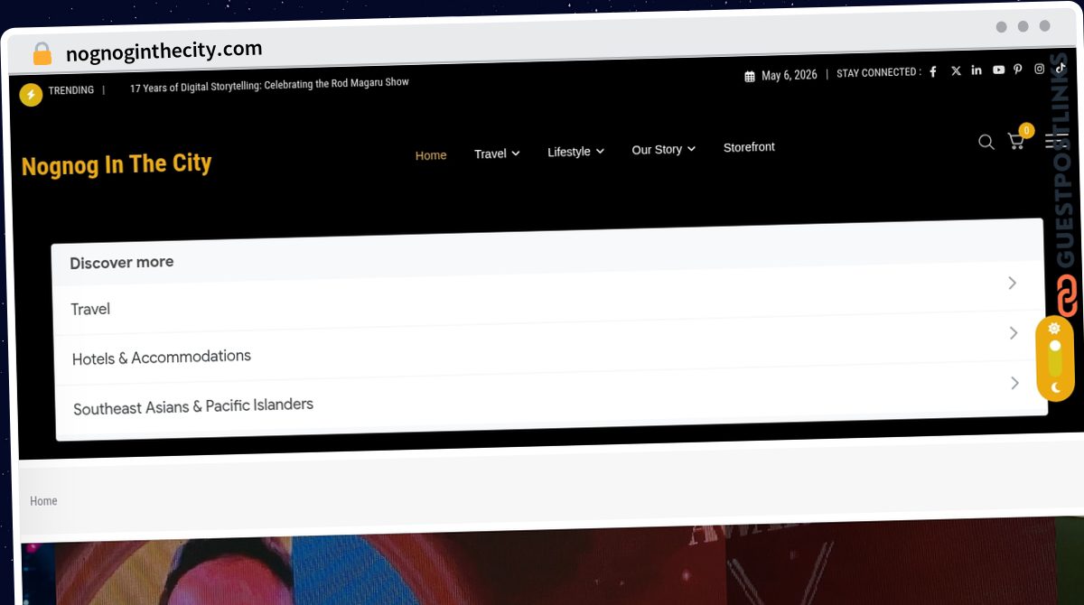 Publish Guest Post on nognoginthecity.com