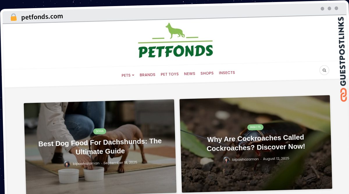 Publish Guest Post on petfonds.com