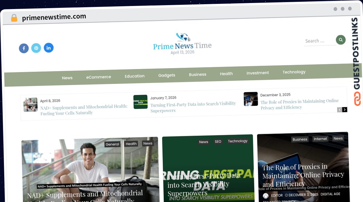 Publish Guest Post on primenewstime.com