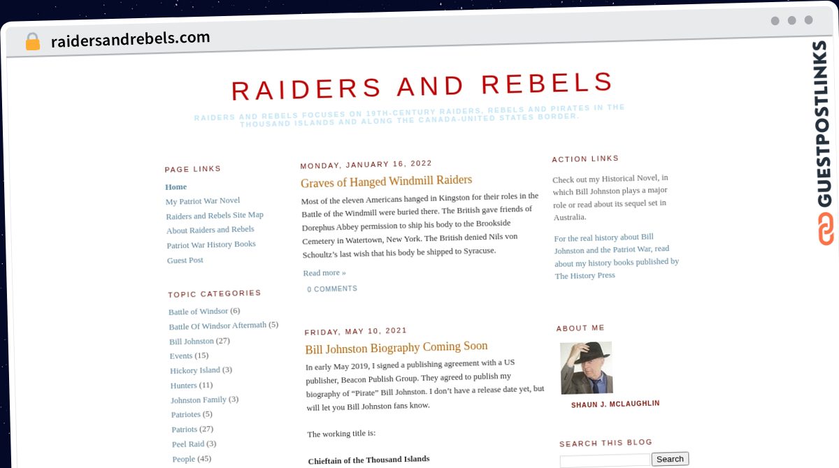 Publish Guest Post on raidersandrebels.com