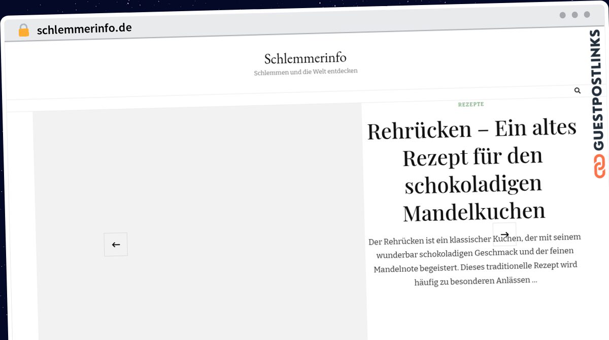 Publish Guest Post on schlemmerinfo.de