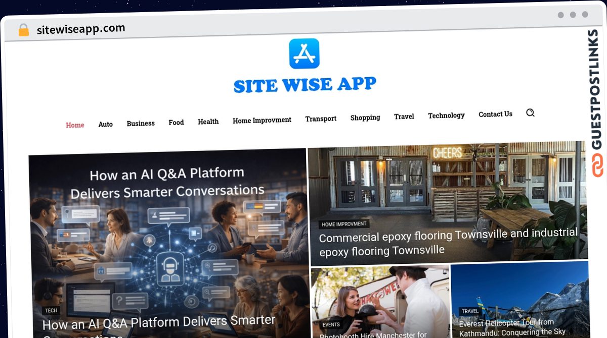 Publish Guest Post on sitewiseapp.com