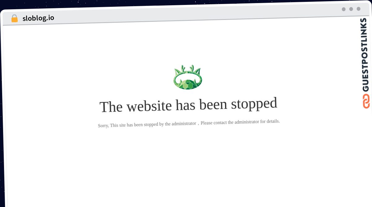 Publish Guest Post on sloblog.io