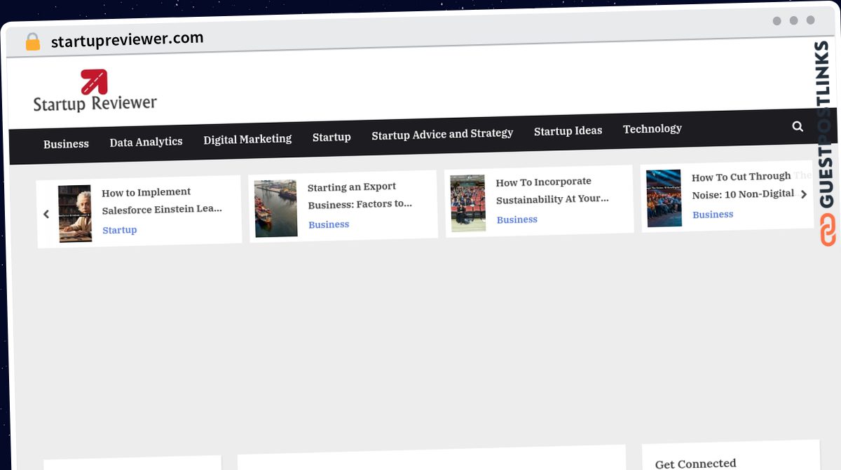 Publish Guest Post on startupreviewer.com