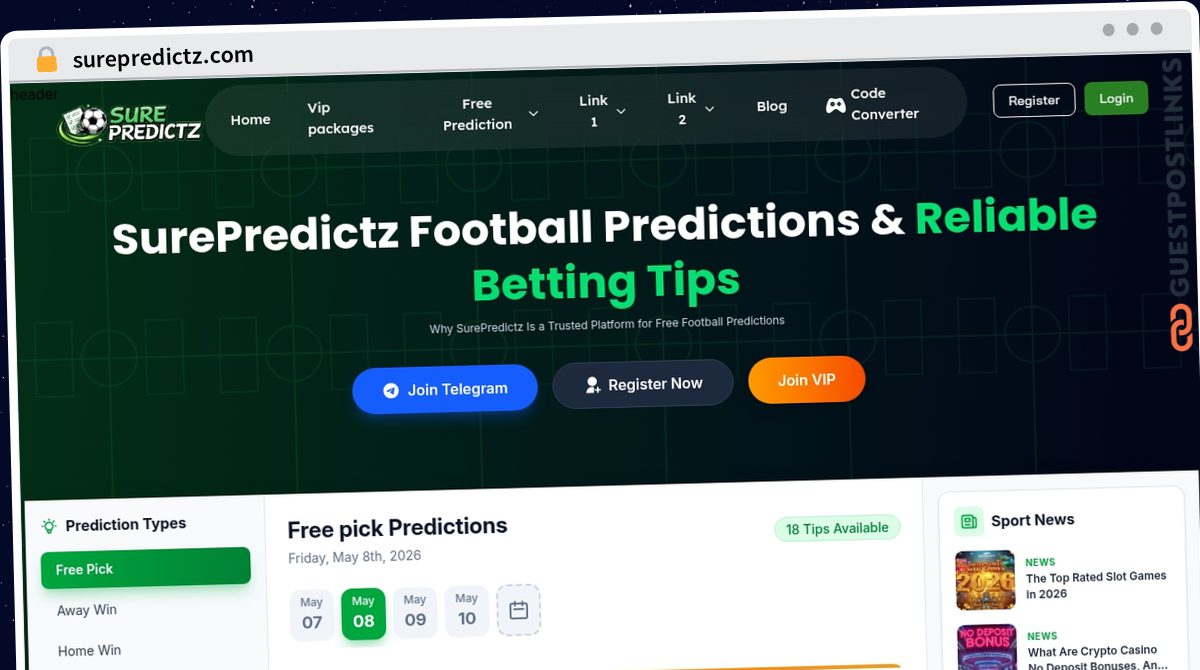 Publish Guest Post on surepredictz.com