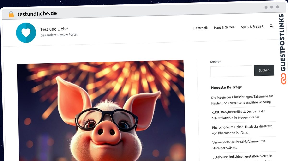 Publish Guest Post on testundliebe.de