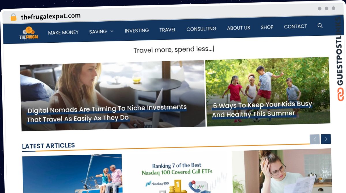 Publish Guest Post on thefrugalexpat.com