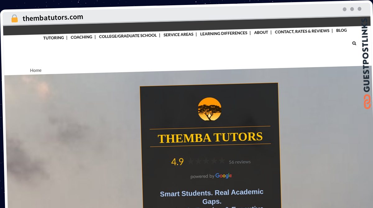 Publish Guest Post on thembatutors.com