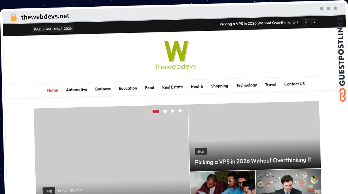 Publish Guest Post on thewebdevs.net