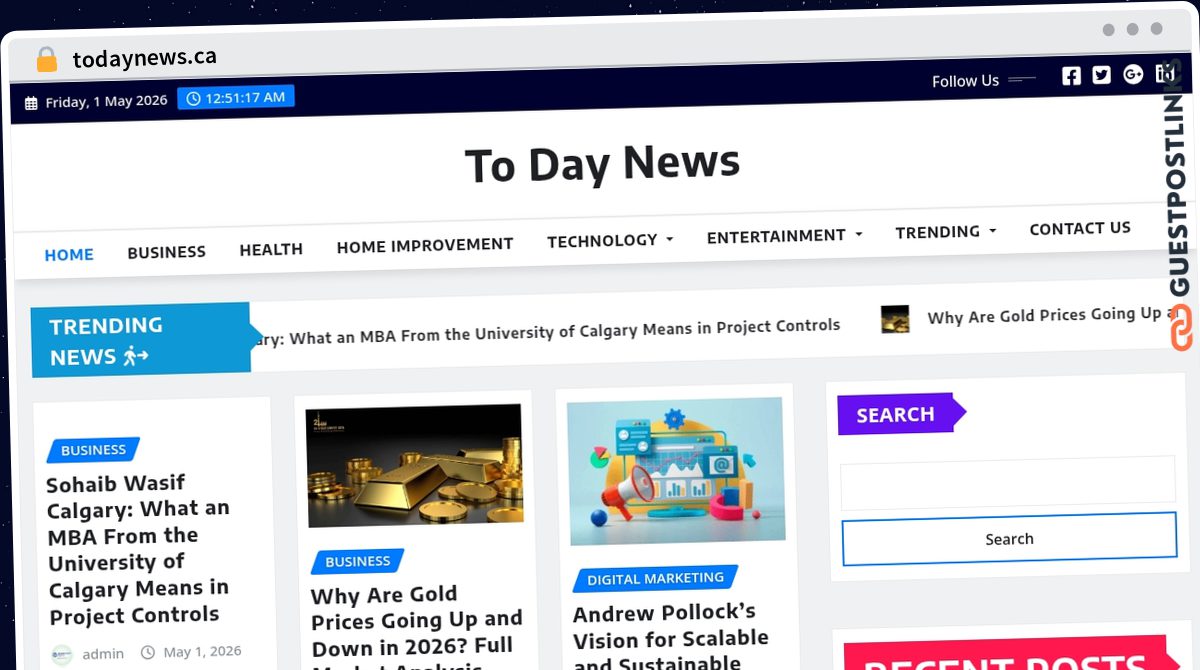 Publish Guest Post on todaynews.ca