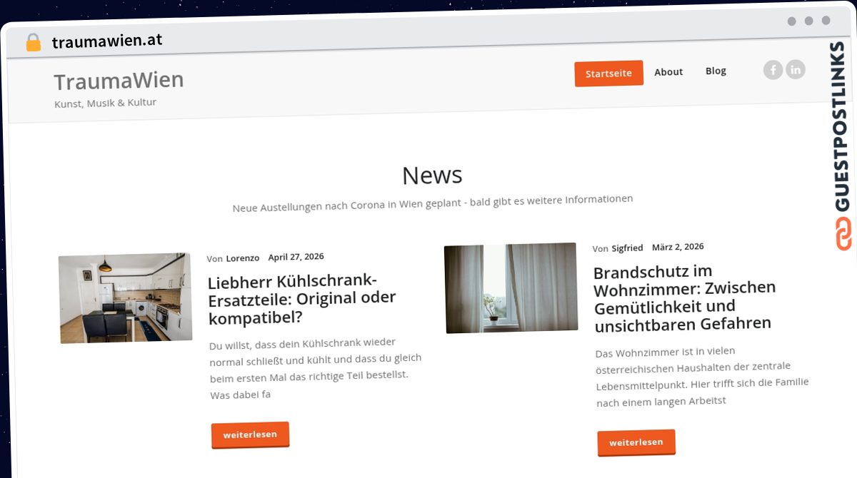 Publish Guest Post on traumawien.at