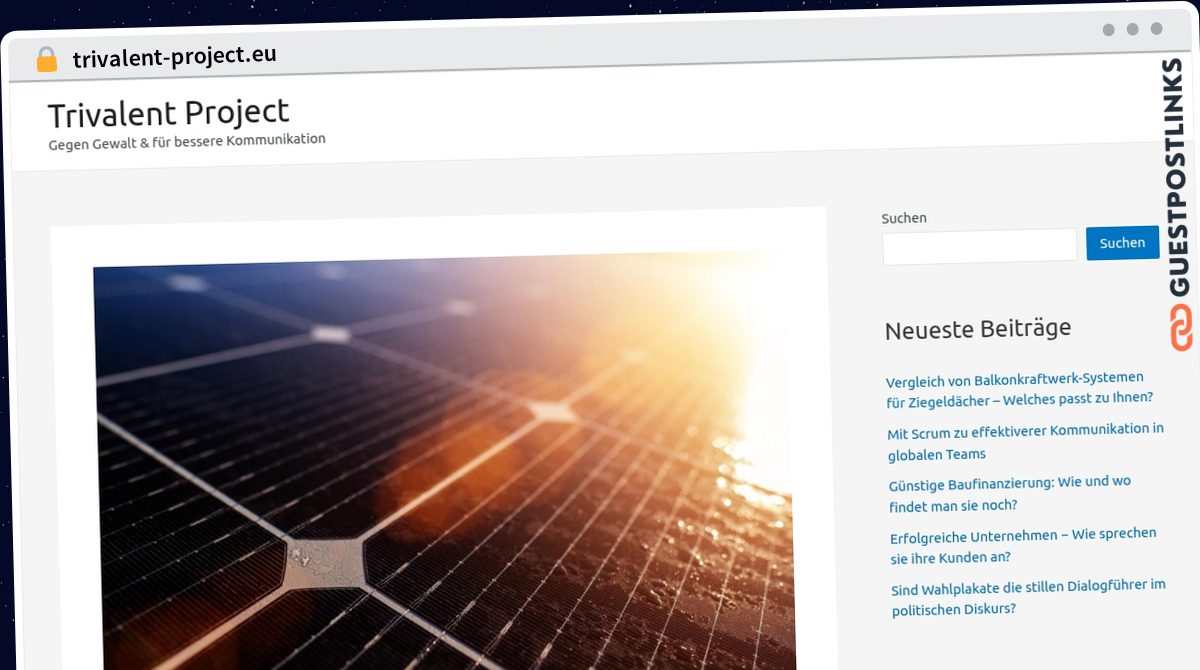 Publish Guest Post on trivalent-project.eu
