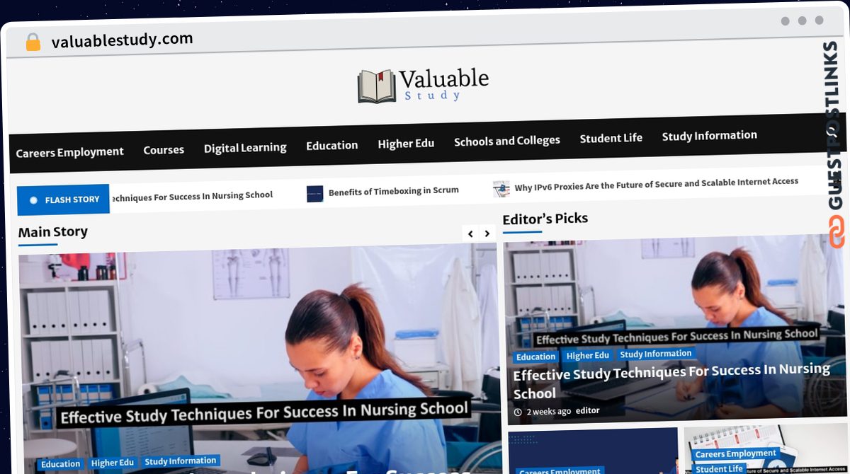 Publish Guest Post on valuablestudy.com