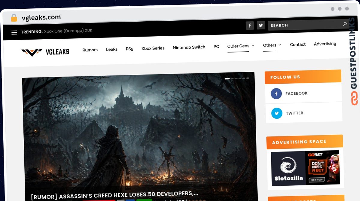 Publish Guest Post on vgleaks.com