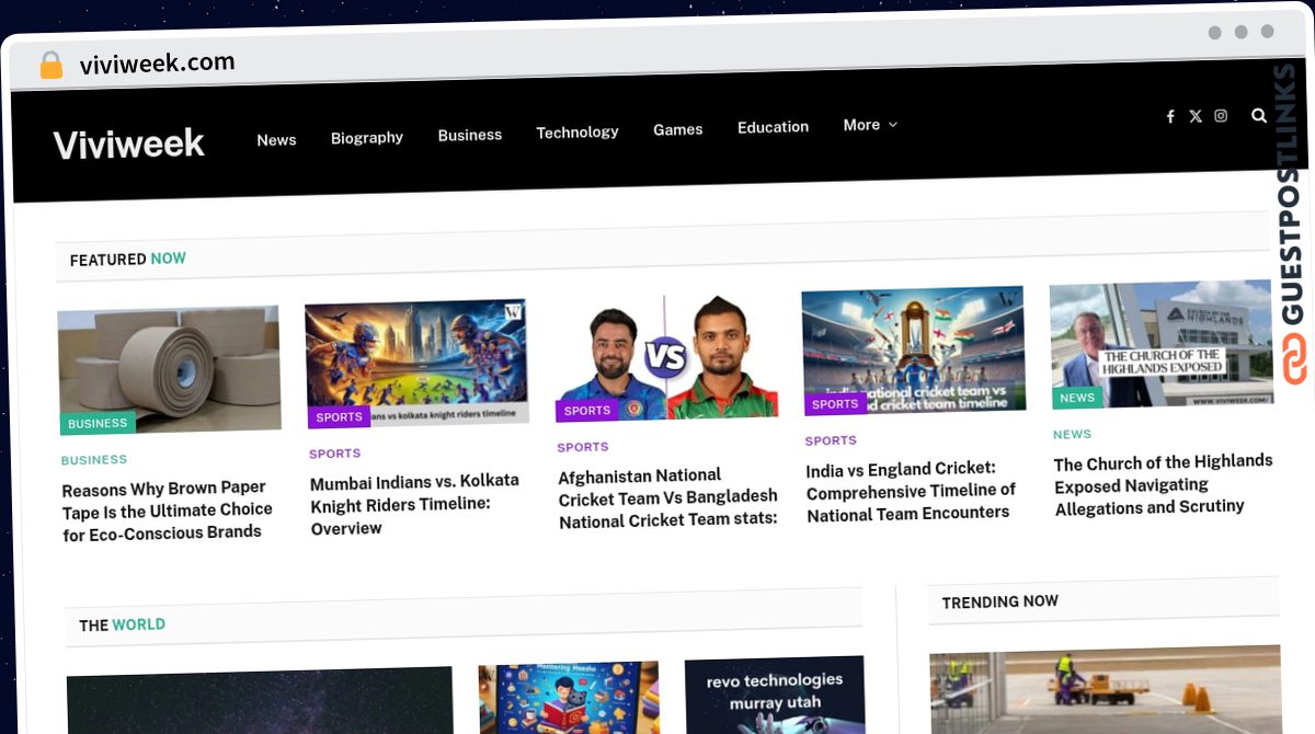 Publish Guest Post on viviweek.com