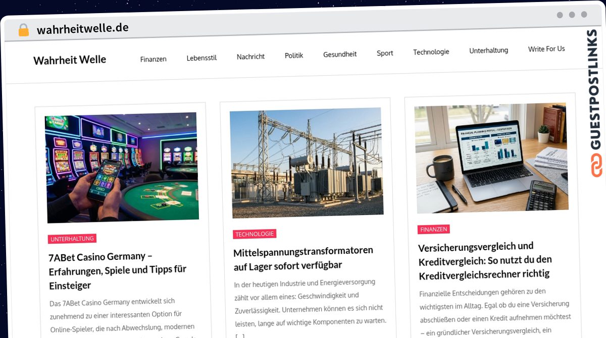 Publish Guest Post on wahrheitwelle.de
