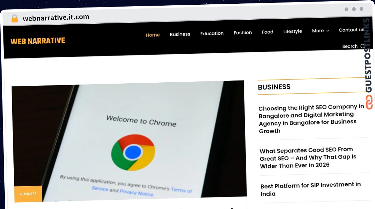 Publish Guest Post on webnarrative.it.com
