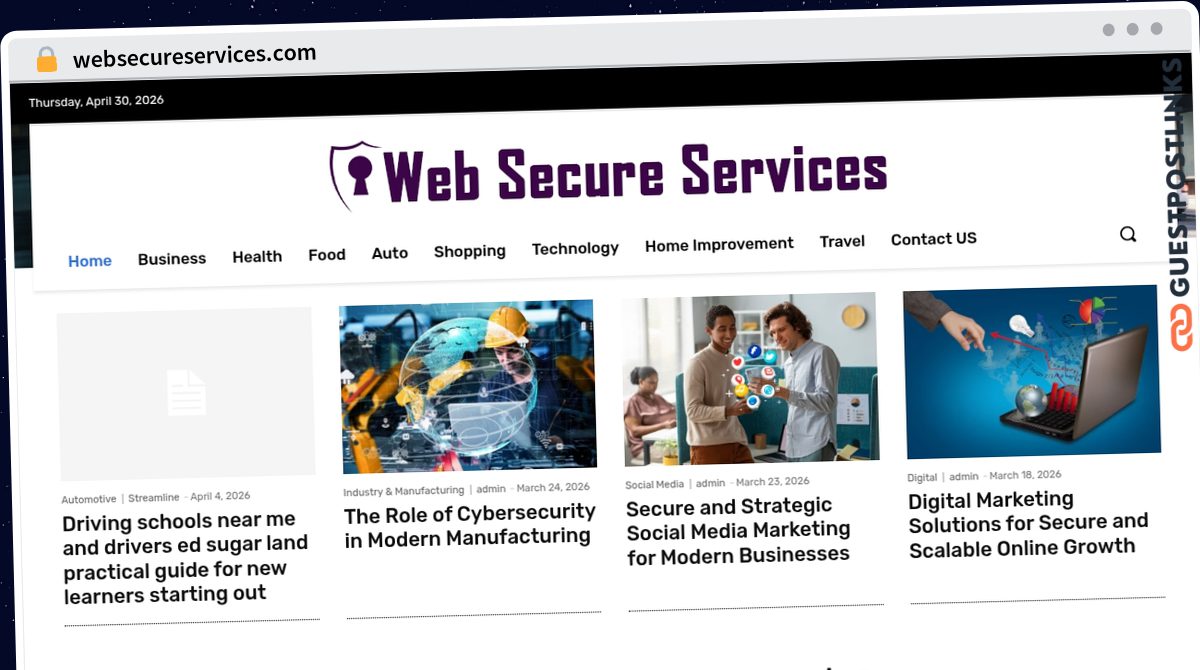 Publish Guest Post on websecureservices.com
