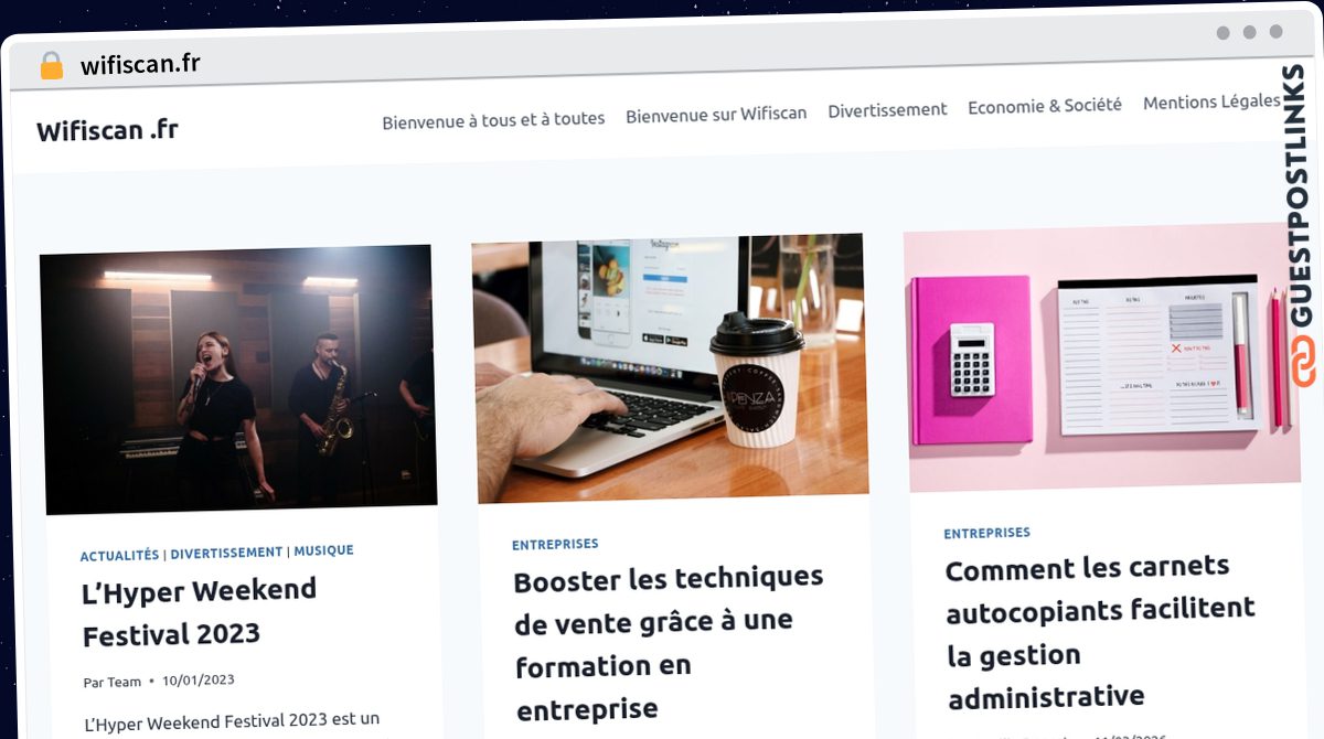 Publish Guest Post on wifiscan.fr