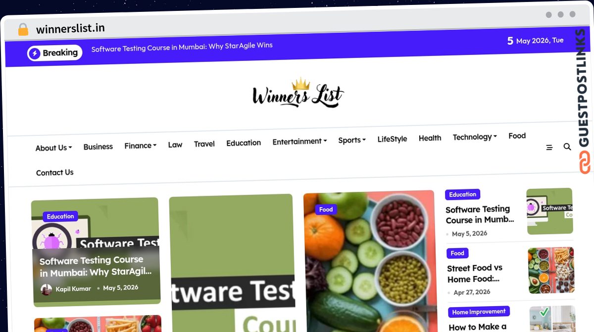 Publish Guest Post on winnerslist.in