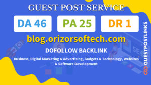 Buy Guest Post on blog.orizorsoftech.com