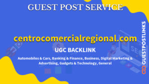 Buy Guest Post on centrocomercialregional.com