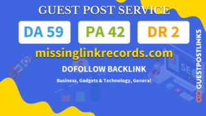 Buy Guest Post on missinglinkrecords.com