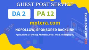 Buy Guest Post on motera.com