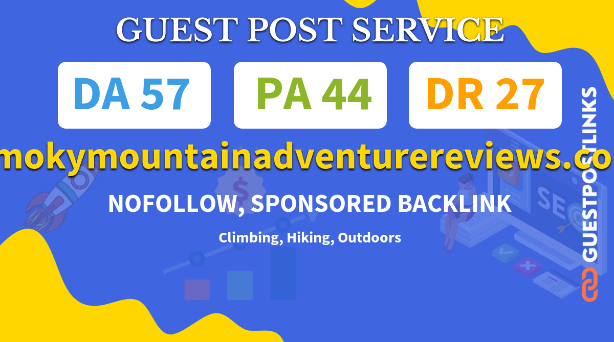 Buy Guest Post on smokymountainadventurereviews.com