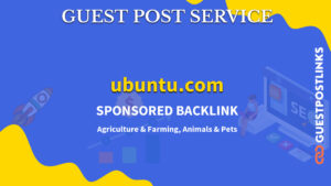 Buy Guest Post on ubuntu.com