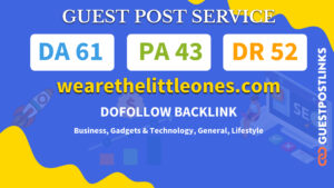 Buy Guest Post on wearethelittleones.com