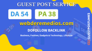 Buy Guest Post on webderemedios.com
