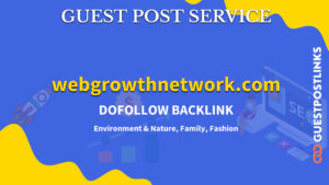 Buy Guest Post on webgrowthnetwork.com