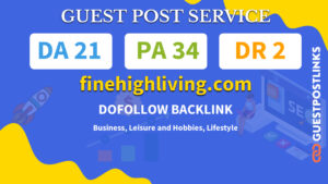 Buy Guest Post on finehighliving.com