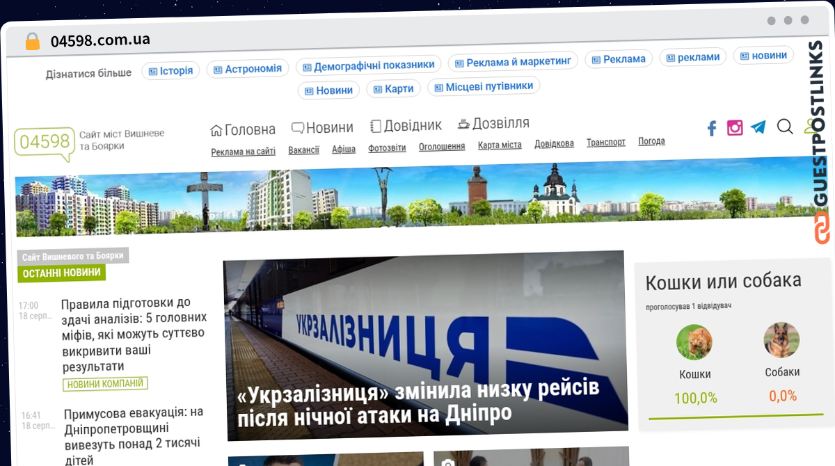 Publish Guest Post on 04598.com.ua
