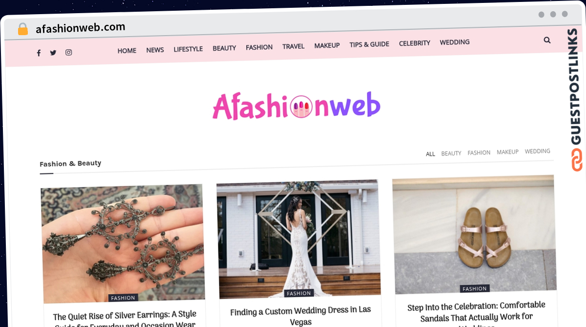 Publish Guest Post on afashionweb.com